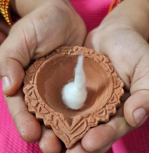 IS4A Natural Cotton Wicks for Diya and Home Decoration