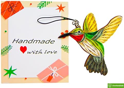 Greenhandshake Hummingbird Handmade Hanging Ornament