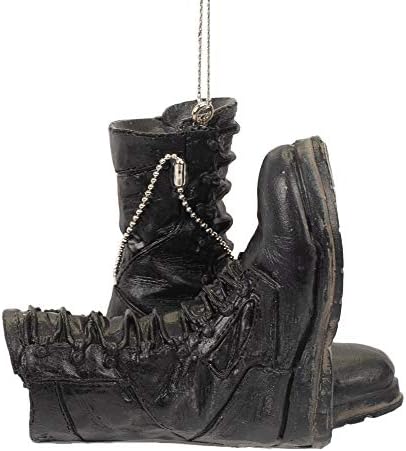 Navy Boot Military Ornament 3x3 Resin Christmas Decor