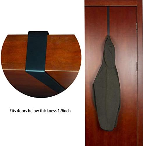 2 Pack Door Wreath Hanger Hooks 15 Inch Metal Black