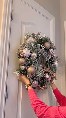 Heavy Duty Suction Cup Wreath Hanger for Glass Doors 2Pcs