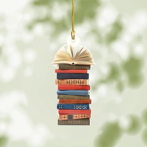 Book Shaped Christmas Tree Ornament for Book Lovers