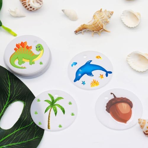 32 Piece 3Inch Acrylic Keychain Blanks with Hole