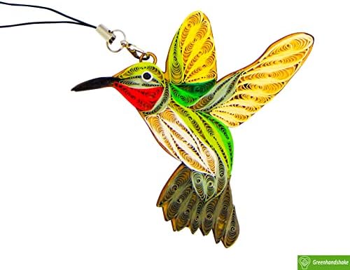 Greenhandshake Hummingbird Handmade Hanging Ornament