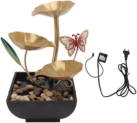 Gavigain Tabletop Fountain with LED Lights and Three Speed Settings