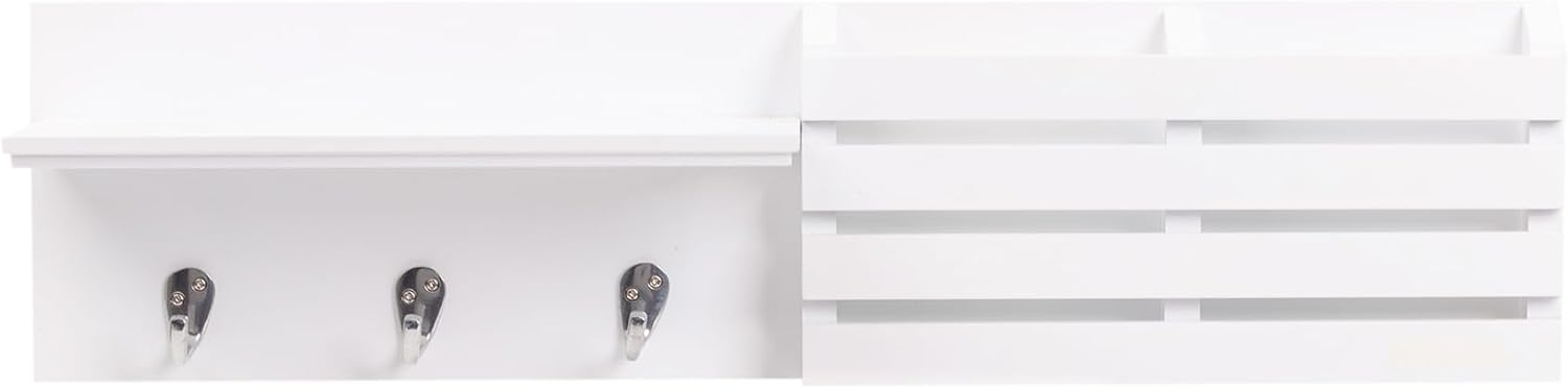 Kiera Grace Sydney Floating Shelf 24 Inch White 1 Pack