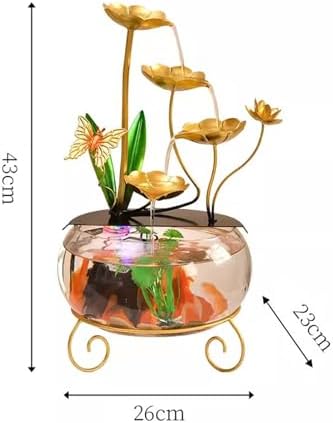 WAOCEO Tabletop Fountain Home Decoration Water Flow
