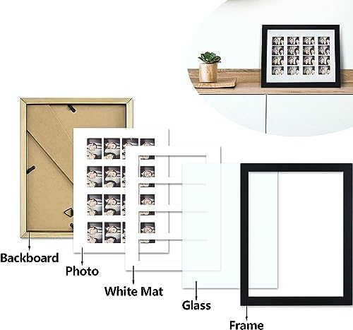 Golden State Art 85x11 Photo Frame with Mat 2 Pack