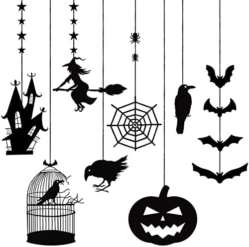 Vicenpal 16 Pcs Halloween Hanging Ornaments Set