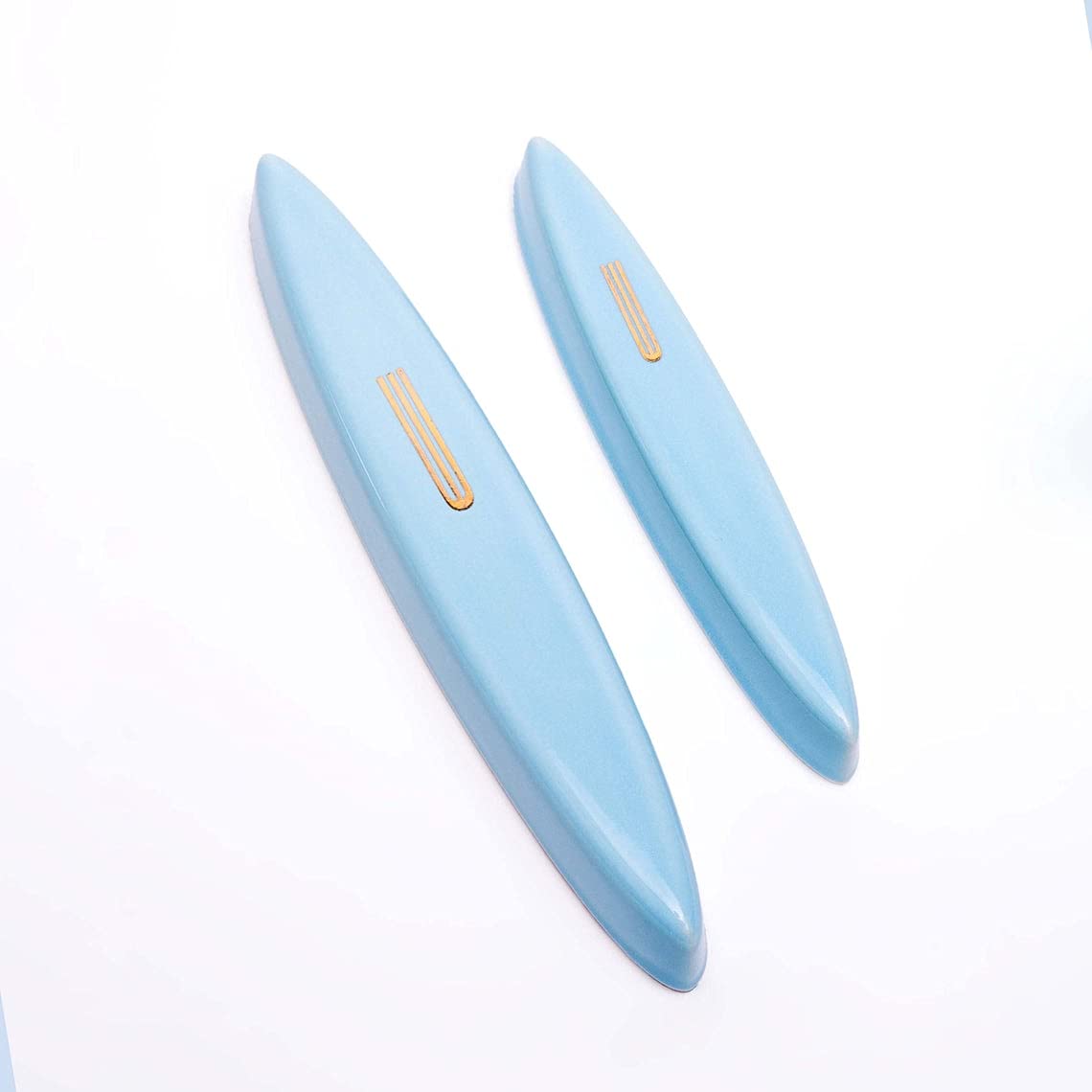 Light Blue Ceramic Mezuzah 47in Peel and Stick