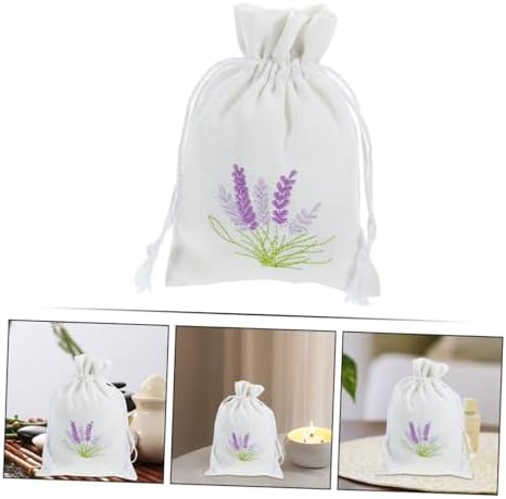 Zerodeko 5pcs Lavender Scent Sachets with Drawstring Closure