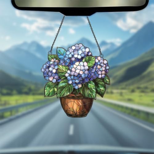 Widoteo Hydrangea Flower Hanging Ornament