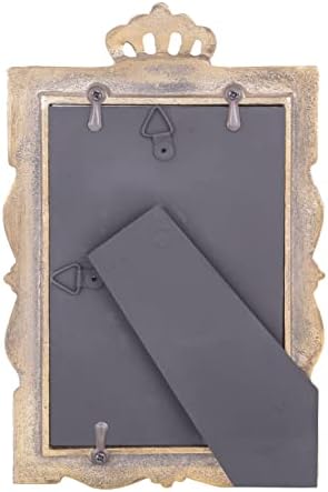 4x6 Gold Princess Crown Handcrafted Picture Frame