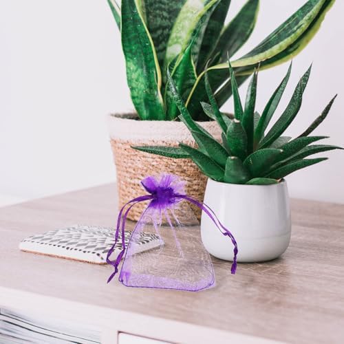 LUOZZY 100pcs Lavender Sachet Bags Empty Mesh DIY Pack