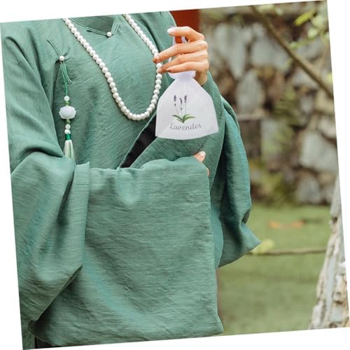 Garneck 20pcs Lavender Sachet Drawstring Mesh Pouches