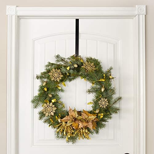 RND Over Door Wreath Hanger Hook - Black 12 Inch