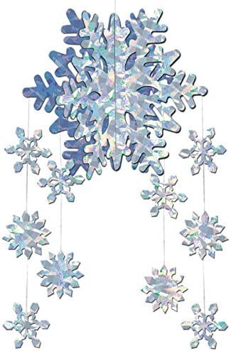 3-D Snowflake Mobile for Home Decor