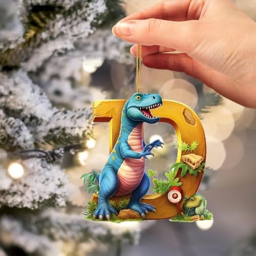 Christmas Dinosaur Cartoon Pendant Set