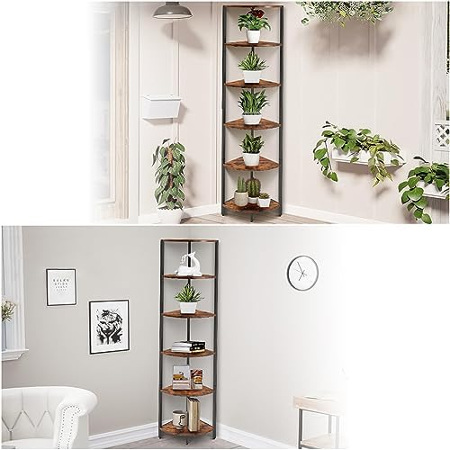 IRCPEN 6 Tier Corner Shelf Storage Organizer