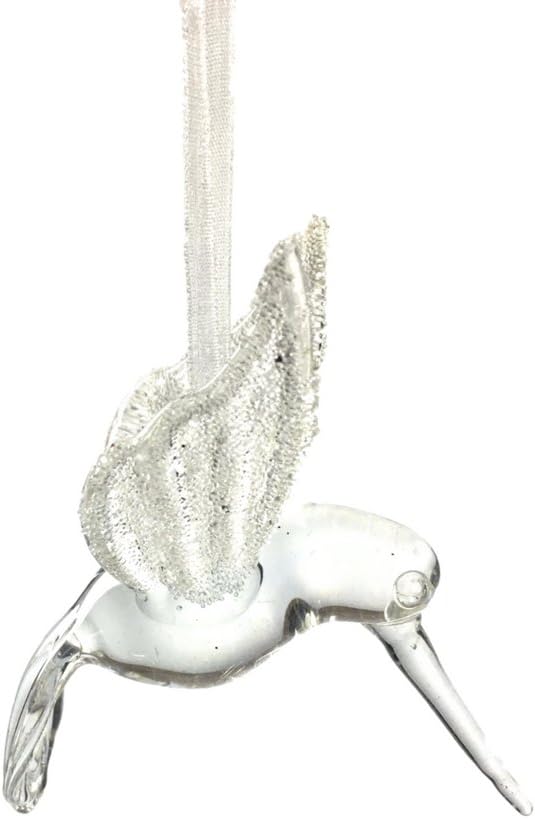 Set of 6 Glitter Hummingbird Hanging Ornaments