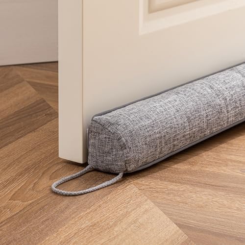 Sunolga 38 Inch Linen Draft Stopper with Removable Cover