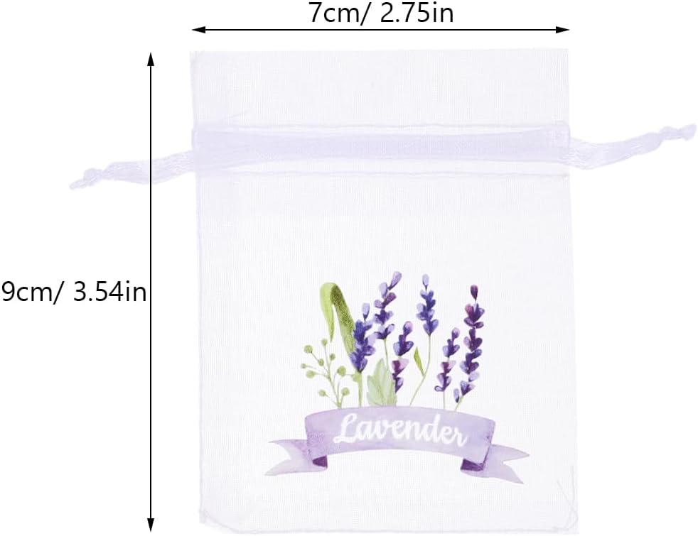 LUOZZY 20pcs Lavender Sachet Bags with Drawstring