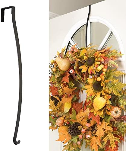 Haute Decor HighProfile Curved Wreath Hanger - Matte Black