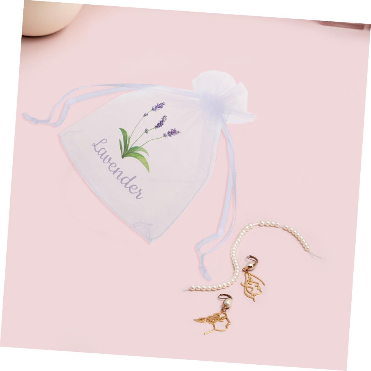 Cabilock 20pcs Lavender Sachets Breathable Mesh Pouches