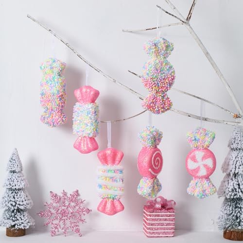 LANGXUN 6pcs Candy Cane Christmas Tree Decor
