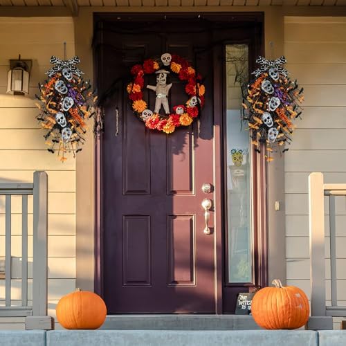 22 Halloween Wreath with Candy Berries 2 PCS
