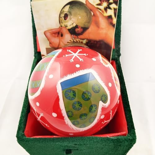 Handcrafted Inside-Painted Glass Ornament - Premium Art with Gift Box