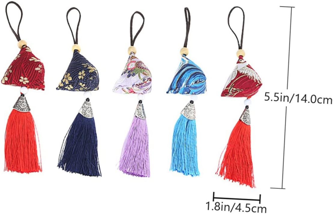 5pcs Handmade Scented Omamori Pendants for Blessing Loved Ones