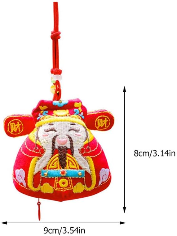 Totority 1pc Chinese Style Feng Shui Sachet Bag Hanging Ornament