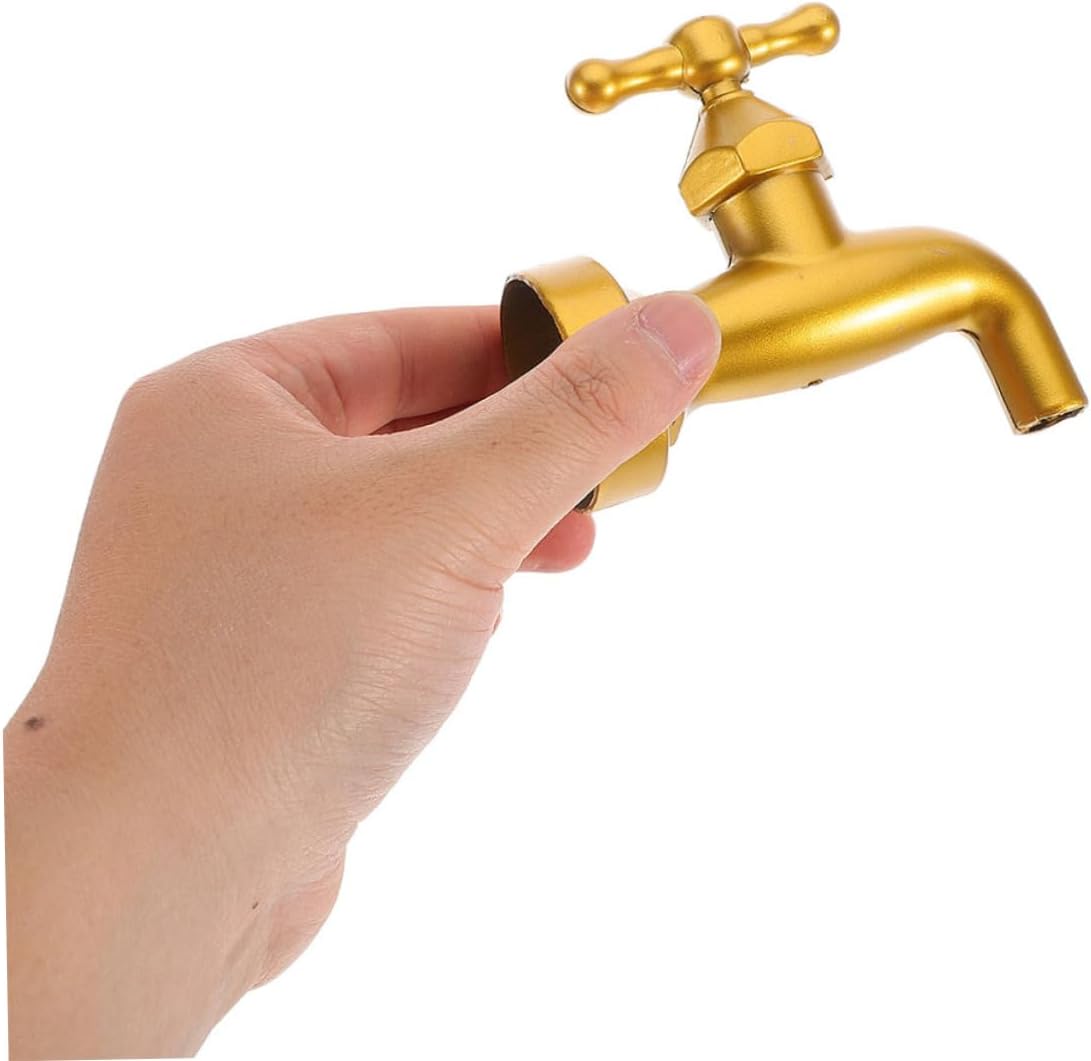 Water Flowing Faucet Fountain Tabletop Ornament for Garden and Home