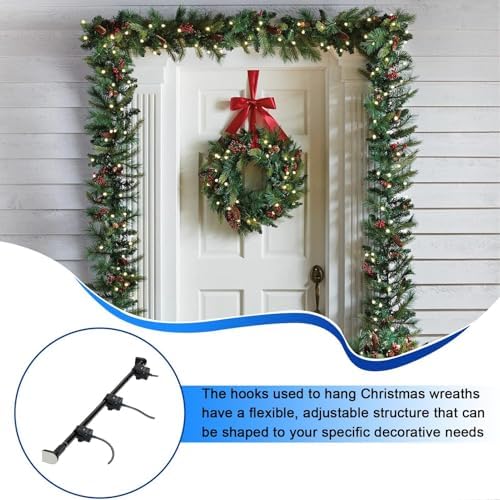 Adjustable Garland Hanger for Front Doors