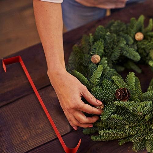 14 Red Tone Metal Over The Door Wreath Hanger Pack of 2