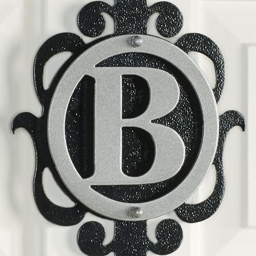 Touch Of Class Metal Overture Monogram Wreath Hanger Silver Black
