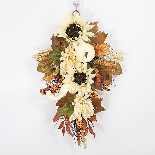 Esquirla Teardrop Hanging Fall Wreath 45cm
