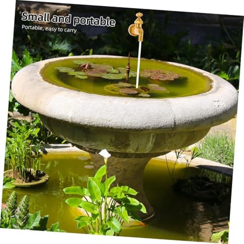 Water Flowing Faucet Fountain Tabletop Ornament for Garden and Home