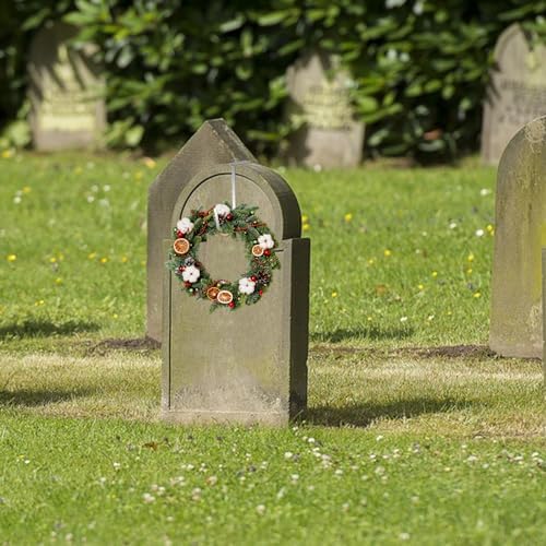6Pcs Stainless Steel Christmas Grave Wreath Hanger