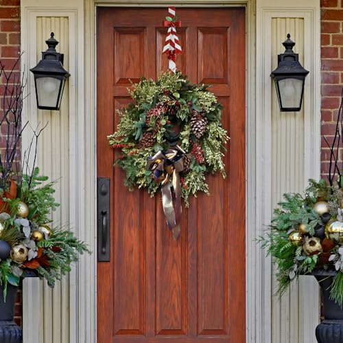 2 Pack Candy Cane Wreath Hangers for Front Door