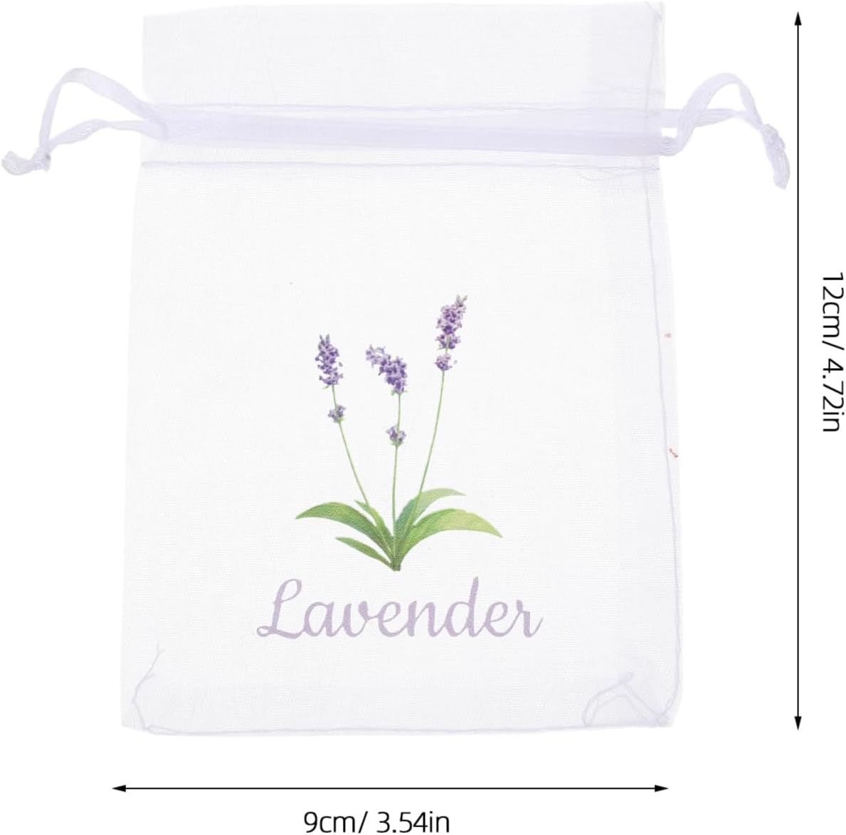 Amosfun 20pcs Organza Lavender Sachets Bags Drawstring Closure Spacious Storage