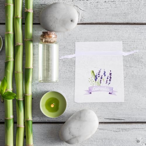LUOZZY 20pcs Lavender Sachet Bags with Drawstring