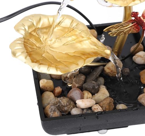 Compact Lightweight Iron Plastic Fountain with LED Lights
