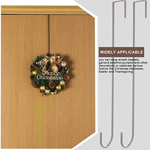 Hotop 15 Inch Door Wreath Hanger Hook Set