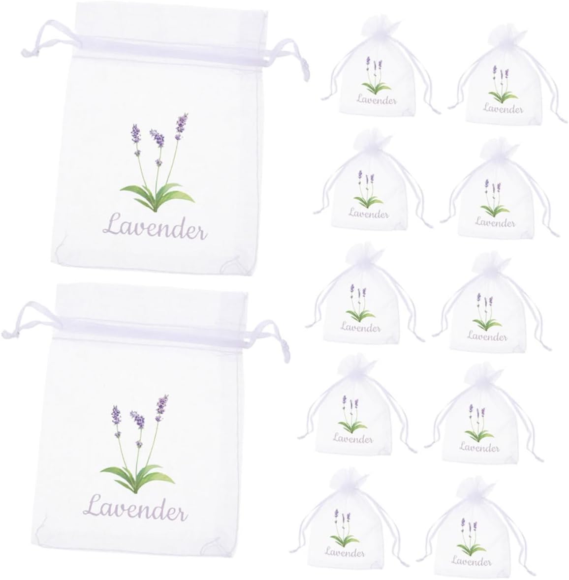 20pcs Empty Mesh Lavender Sachet Bags for Home Organization and Storage