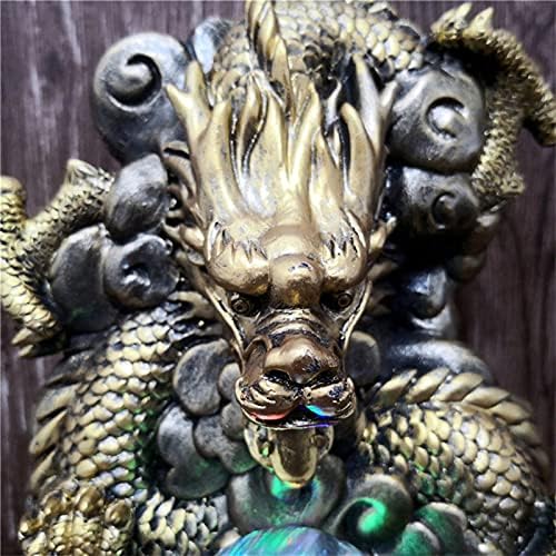 Indoor Tabletop Fountain with Chinese Dragon Decor