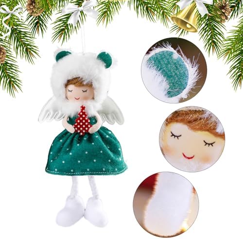 Cute Christmas Angel Ornaments 2Pcs Hanging Decorations