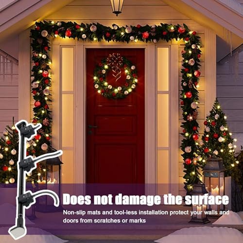Adjustable Garland Hanger for Front Doors