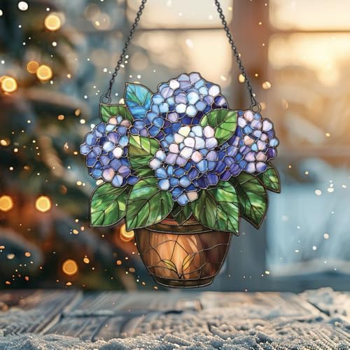 Widoteo Hydrangea Flower Hanging Ornament